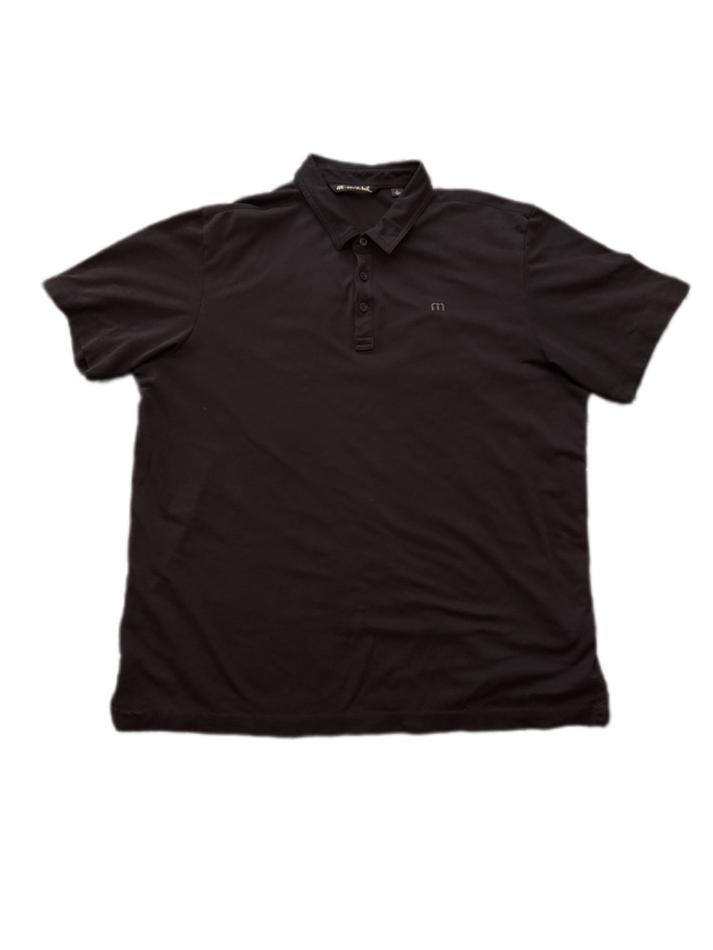 Travis Mathew Men's Black Golf Polo Shirt